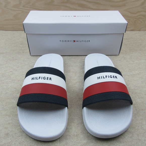 tommy hilfiger men's earthy slide sandal